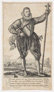 Gäddbärare, vänd åt höger, 1583 av Hendrik Goltzius