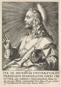 Före Salvatore, C.3 (gravyr) av Hendrik Goltzius