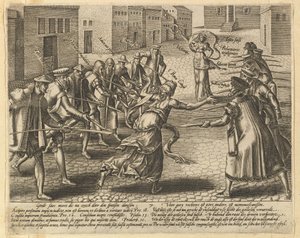 Lagens missbruk, tavla 7.n.d. av Hendrik Goltzius