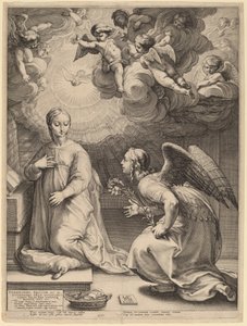 Bebådelsen av Hendrik Goltzius