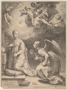 Bebådelsen av Hendrik Goltzius