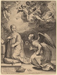 Bebådelsen av Hendrik Goltzius