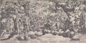 Gudarnas högtid vid Amors och Psyches bröllop, 1587., 1587. av Hendrik Goltzius