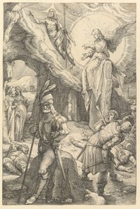 Uppståndelsen, från The Passion of Christ, 1596. av Hendrik Goltzius