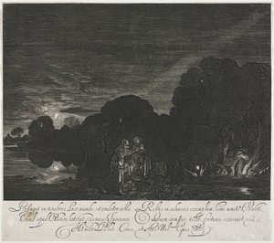 Flygningen till Egypten natt. av Hendrik Goudt