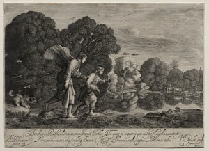 Tobias och ängeln (liten tallrik)