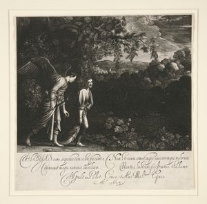 Tobias och ängeln av Hendrik Goudt