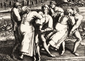 Danspest, Strasbourg, Alsace. 1518
