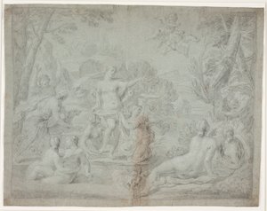 Diana och Actaeon. (Ovidius, Net., III, 175 ff.)