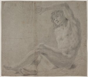 Manlig modellstudie av Hendrik Krock