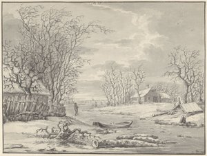 vinterlandskap av Hendrik Meijer