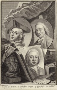 Porträtt av Jan de Beijer, Jacobus Buys och Hendrik Pothoven