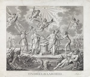 Allegori om odelbarheten, 1795 Odelbarhet (titel på objekt) Fyra allegorier om revolutionen 1795 (serietitel)