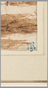 Teckning, Stad vid kanal, 1750-70 av Hendrik Spilman