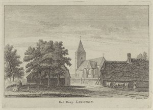 Utsikt över Leusden The Village of Leusden (titel på objekt) av Hendrik Spilman