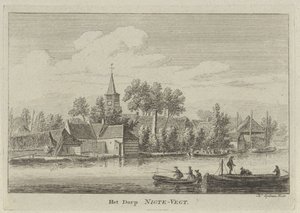 Utsikt över Nigtevecht The Village of Nigte-Vegt (titel på objekt)