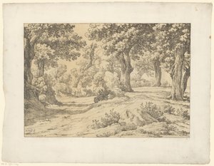 skogsutsikt Tentamina Lithographica (serietitel) Italienska landskap (serietitel)