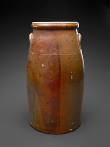 Churn, c. 1880-1905 (glidglaserat stengods)