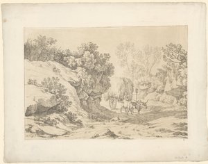 Hövagn på vägen Tentamina Lithographica (serietitel) Italienska landskap (serietitel)