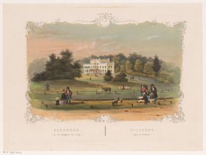 Utsikt över gården Sonsbeek Sonsbeek (nära Velp) (titel på objekt) Arnhem (serietitel på objekt)