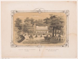 Samhälle i Haarlemmerhout i Haarlem Utsikt över samhället i den Hout (titel på objekt) Haarlem och omgivningar (serietitel på objekt)