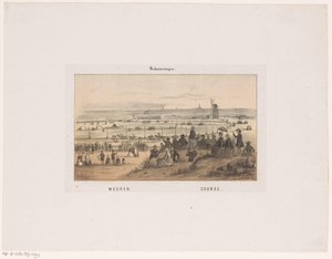 Tävling i Scheveningen den 3 augusti 1846. Racing, Bana (titel på objekt) Memories of Scheveningen (serietitel) av Hendrik Wilhelmus Last