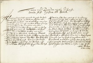 Hymn till Gesina ter Borchs ära Till ära för den Deugden-rijcke och den Konstlivende Juff: Gesina ter Borch (titel på objekt) av Hendrik Wolfsen (signed by artist)