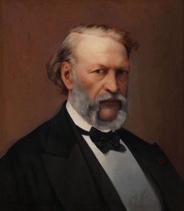Porträtt av Hendrik Conscience 1812-1883. av Hendrik de Pondt