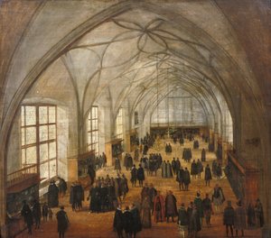 Vladislavhallen på slottet i Prag