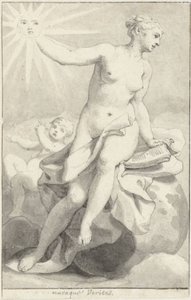Sittande allegorisk kvinnofigur av Hendrik van Limborch