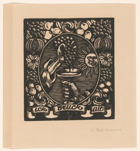 Pressa druvor Ick-utskrift (titel på objekt) av Hendrik van Straten