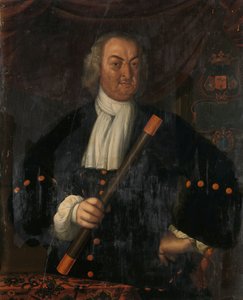 Hendrik Swaardecroon (1718-1725) Porträtt av Hendrik Swaardecroon (Hendrick Zwaardecroon), generalguvernör i Nederländska Ostindien av Hendrik van den Bosch