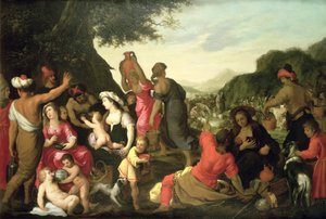 Israeliterna i öknen av Hendrik van the Elder Balen