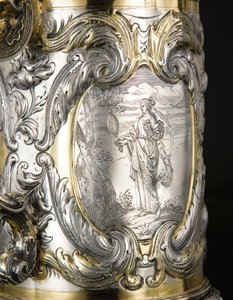 Detalj av en kruka, Danzig, ca 1670 (paket förgyllt silver) (se även 469708 och 469710) av Hennick (attr. to) Probst