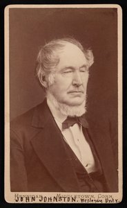 Porträtt av John Johnston 1806-1879, före 1876. av Hennigar Bros