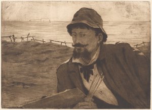 På klippan [Självporträtt]