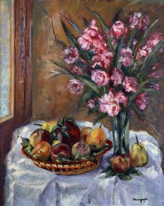 Oleander och frukt; Oleander och frukt av Henri Charles Manguin