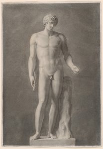 Apollo eller Adonis, ca 1818 (kol på papper) av Henri-Guillaume Chatillon