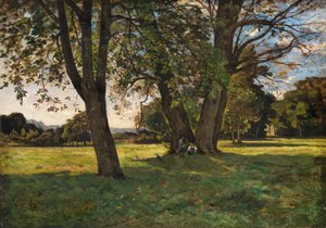 En landsbygdsbild av Henri-Joseph Harpignies