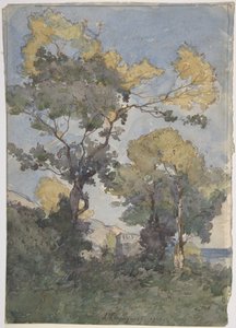 Landskap av Henri-Joseph Harpignies