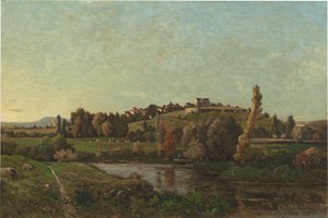 Landskap i Auvergne av Henri-Joseph Harpignies