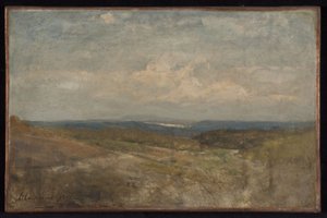 Landskap av kullar av Henri-Joseph Harpignies