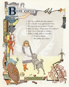 Illustration till "Alfabetet med goda exempel", ca 1890 (gravyr)