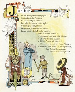 Illustration für "Alphabet der guten Beispiele", ca. 1890 von Henri (1858-1924) Gray