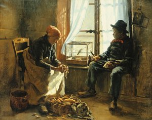 Vinter sol; vinter sol, av Henri Adolphe Laissement
