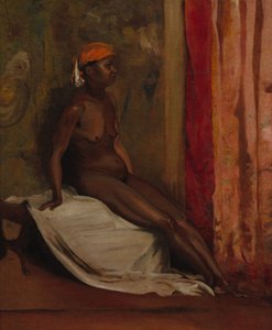 Sittande afrikansk kvinna av Henri Alexandre Georges Regnault