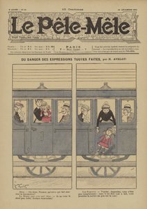 Om faran med färdiga uttryck. Illustration för Le Pele-Mele, 1902