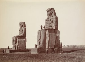Thebe, Memnons kolosser, 1870-talet.