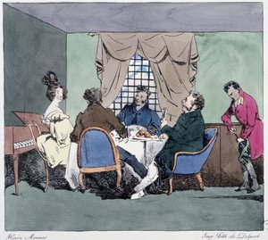 Konkurser - i "" Förr och idag"" av Henri Monnier, red. Delpech, Paris