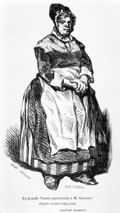 Den store nanonen - i ""Eugénie Grandet"", ill. av Henri Monnier, originalutg. 1843